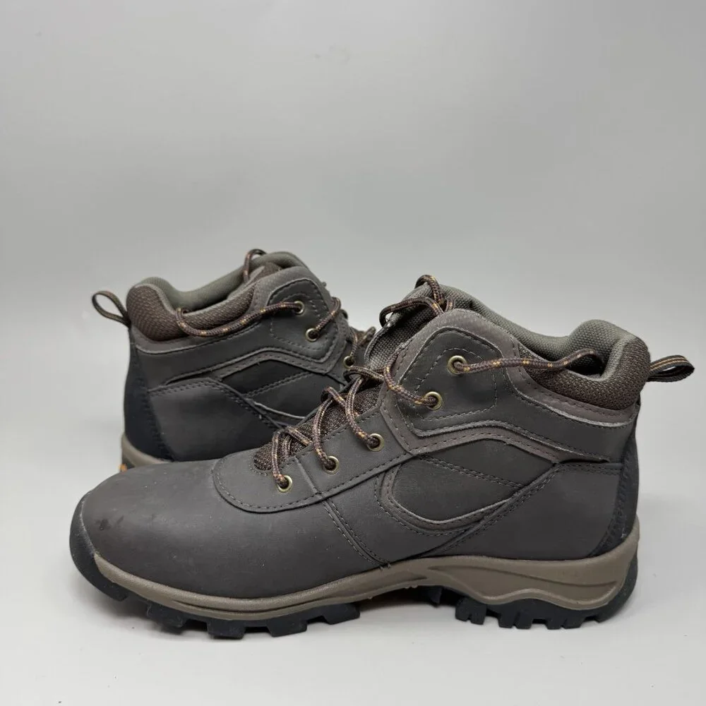 Timberland Mt. Maddsen Waterproof Boots Boys Size 7 Shoes Brown Leather